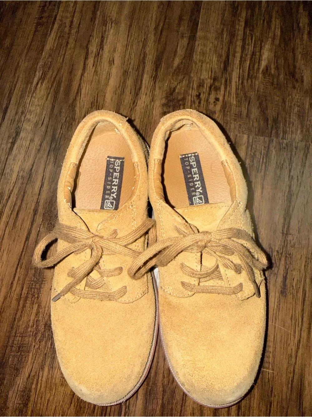Sperry Boys Suede Lace-Up Casual Oxfords with Rubber Soles